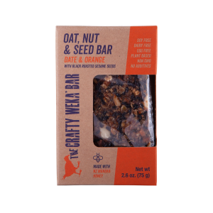 Date and Orange Crafty Weka Bar from New Zealand