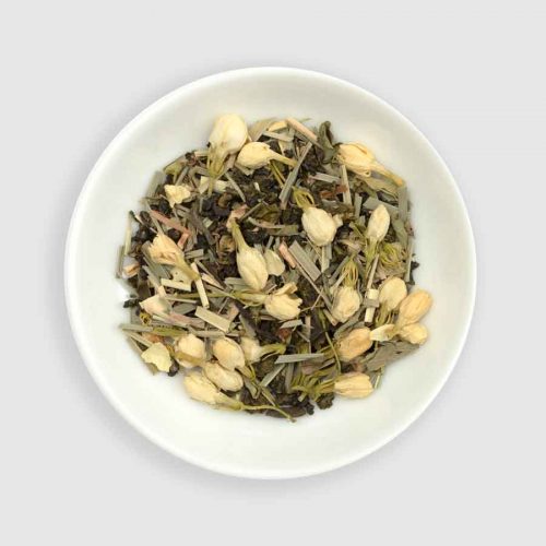 Tulsi tea jasmine kawakawa lemongrass ginger Green Heart dry leaf 900px 500x500