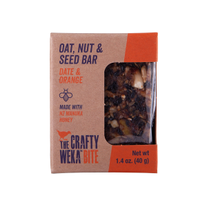 Date and Orange Crafty Weka New Zealand granola bar